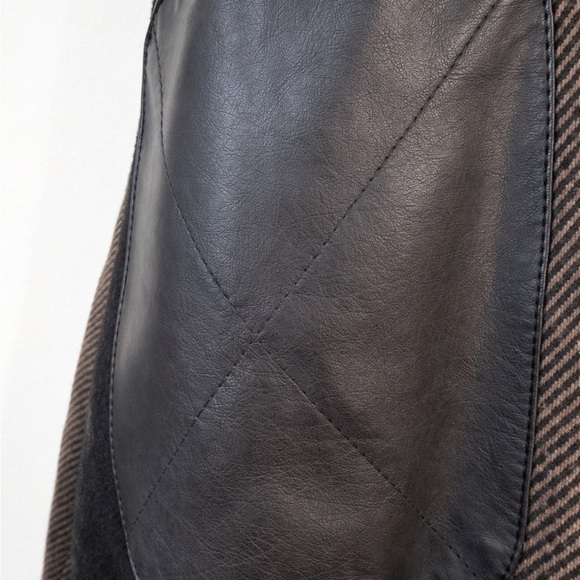 Civil Society Hooded Jacket Plaid Lined Wool Blend Style Size L - Picture 5 of 5